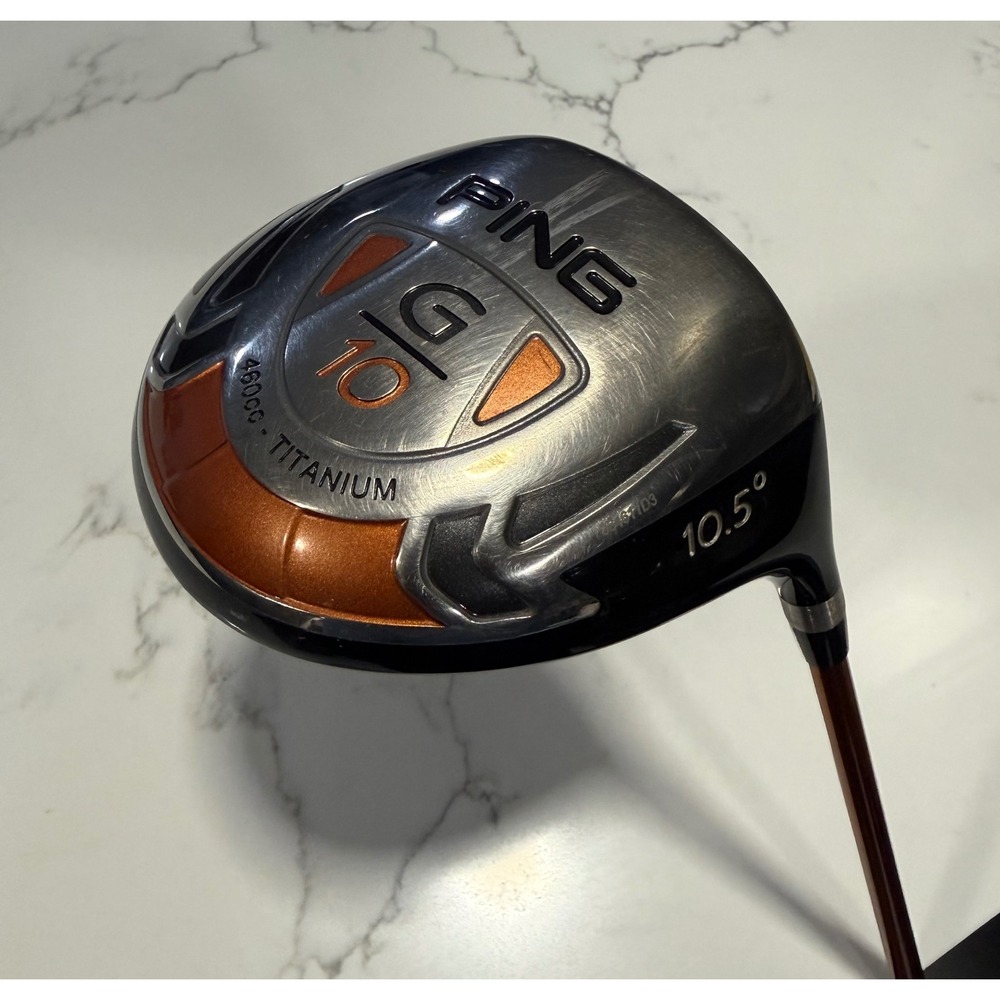 PING G10 Driver 10.5 Degree 460cc Titanium Stiff Flex TFC 129D Graphite RH